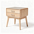 Table de chevet en bois avec deux tiroirs dimensions 45 x 40 x 50 cm